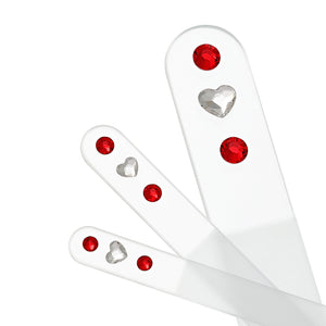 Heart Swarovski® Crystal 3 Piece Set - Red